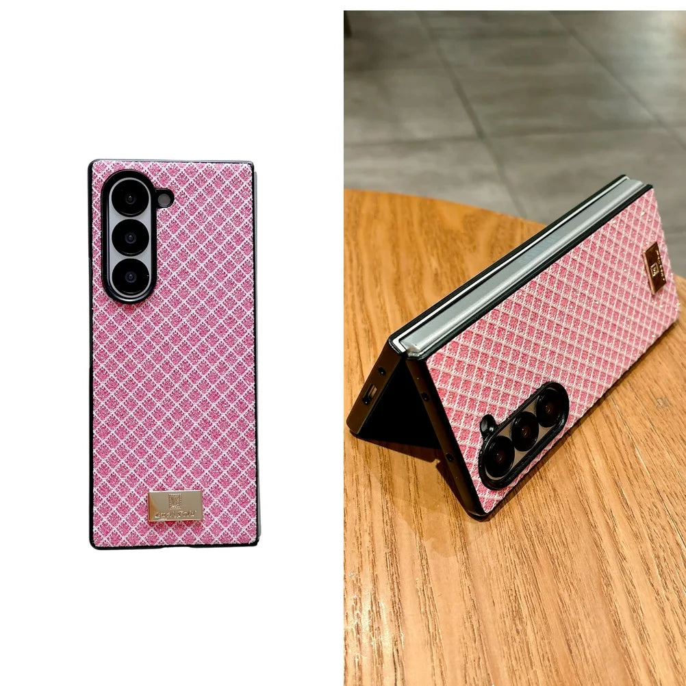 Estuche plegable Z Fold 5 con diamantes de imitación