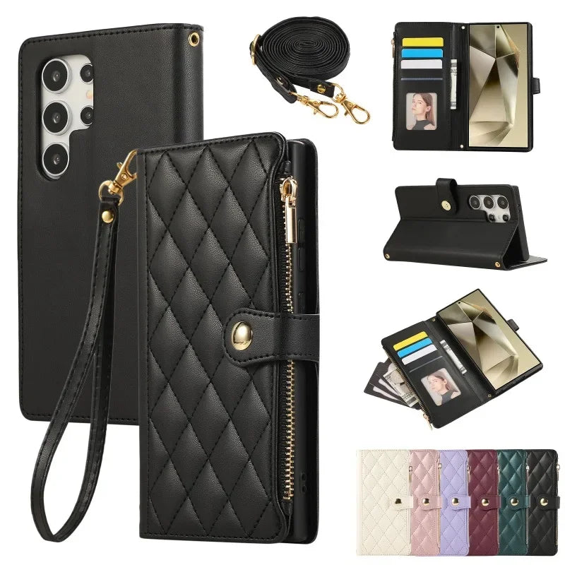 Funda tipo cartera cruzada S24+