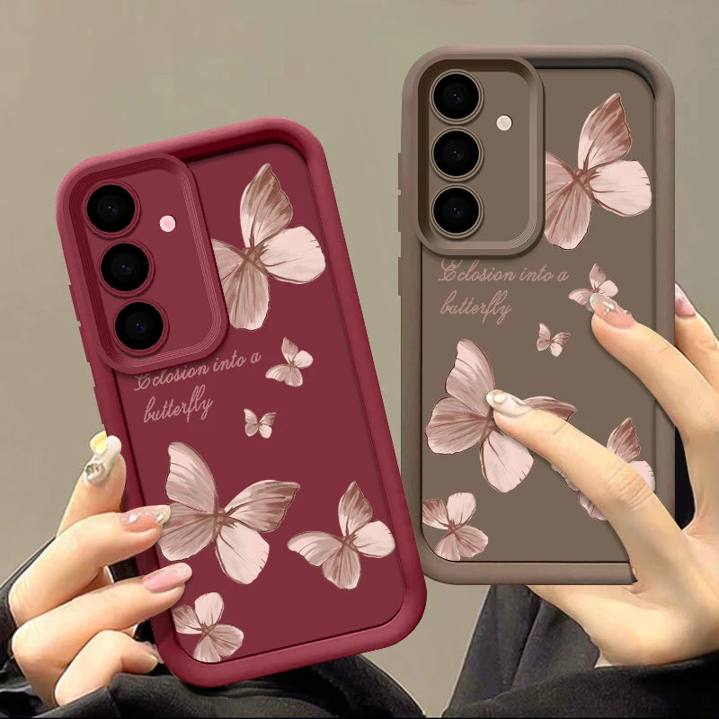 S24 Ultra Gold Butterfly