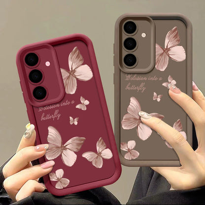 S24 Ultra Gold Butterfly