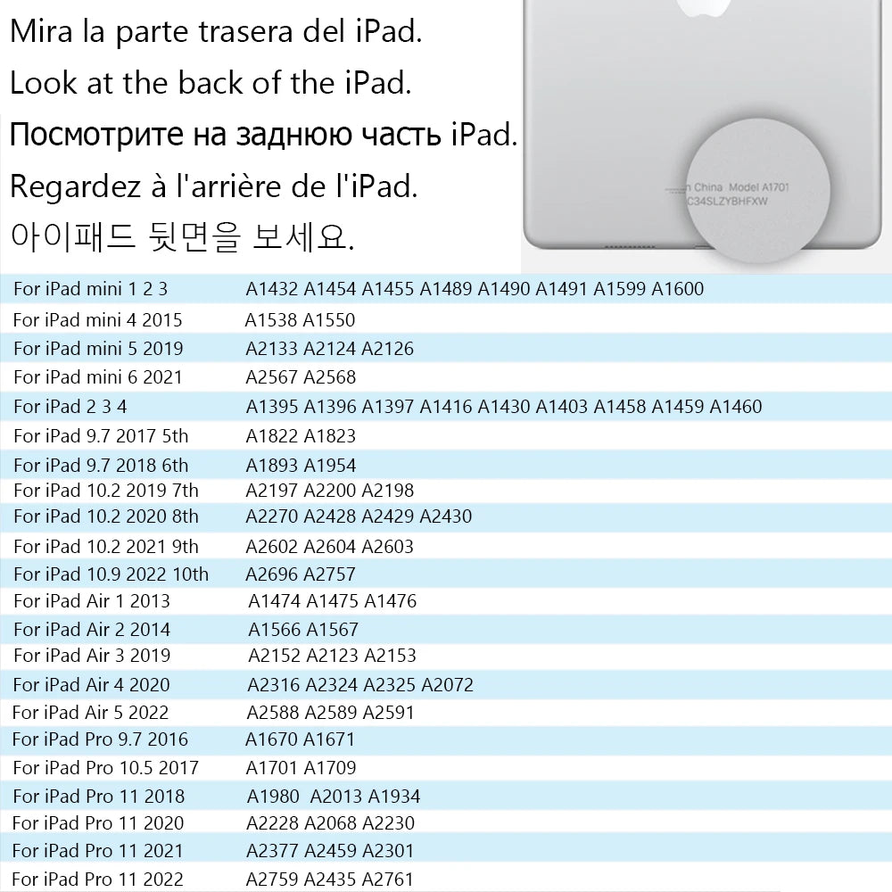 Funda de suspensión y activación para iPad Pro 9.7 y Air 1 y 2