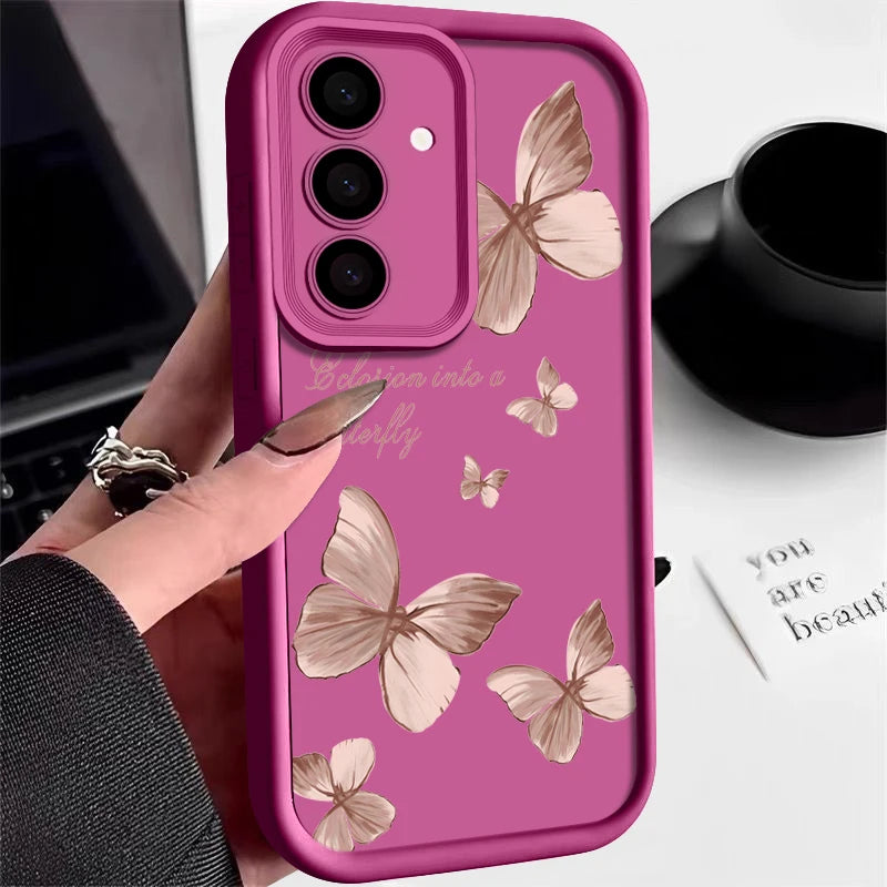S24 Ultra Gold Butterfly