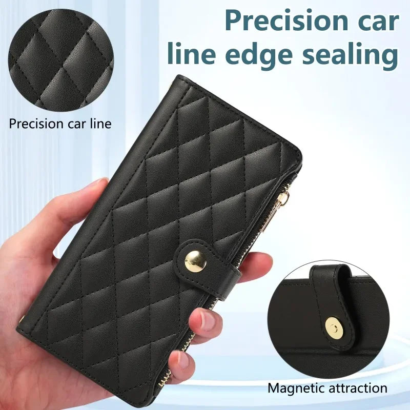 Funda tipo cartera cruzada para el S21 Ultra