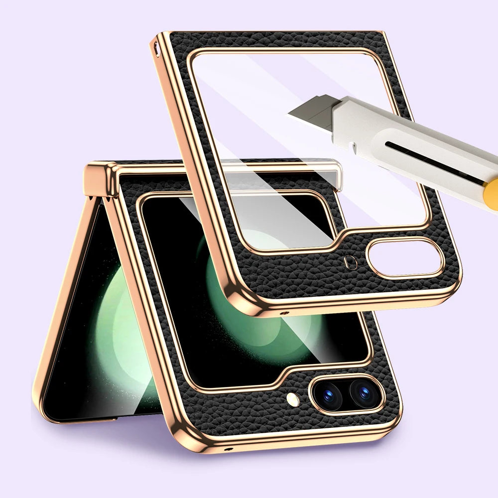 Funda protectora de vidrio templado para Z Flip 6