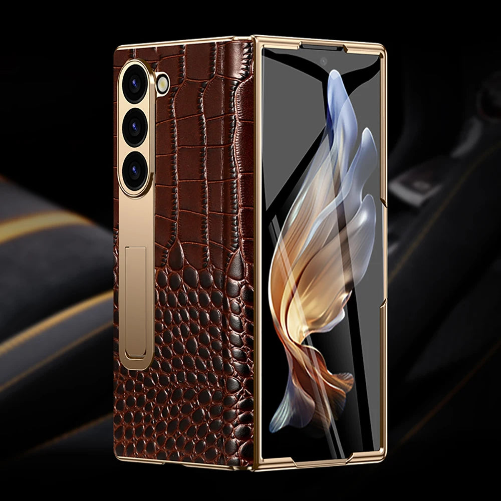 Z Fold 6 Leather Case
