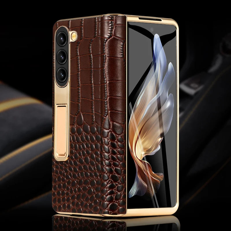 Z Fold 6 Leather Case