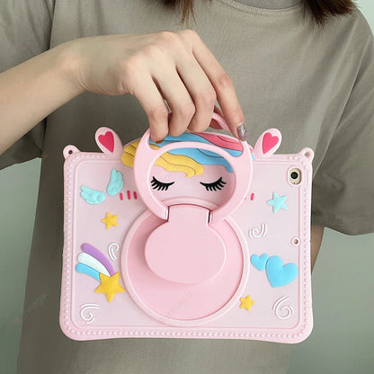 Funda con diseño de caballo de dibujos animados para iPad Pro 9.7 y Air 1 y 2
