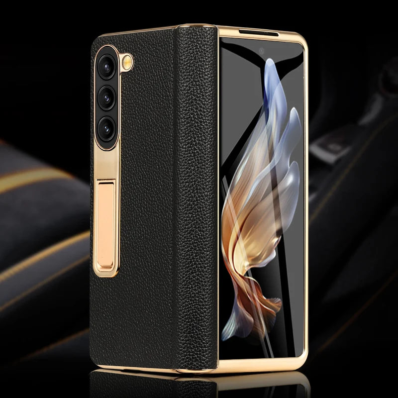 Funda de cuero para Z Fold 4