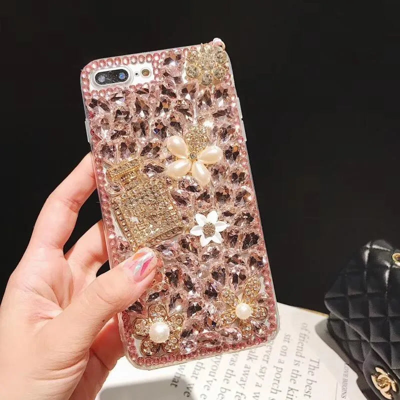 Estuche con diamantes de imitación para Note 10+