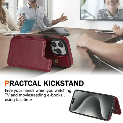 Magnetic Leather Case