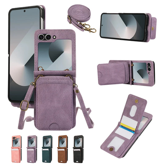 Z Flip 6 Leather Wallet