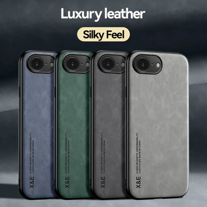 iPhone 16E Magnetic Leather Case