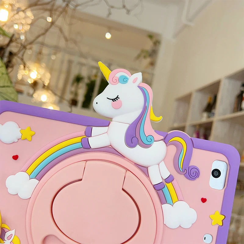 Funda con diseño de caballo de dibujos animados para iPad Pro 9.7 y Air 1 y 2