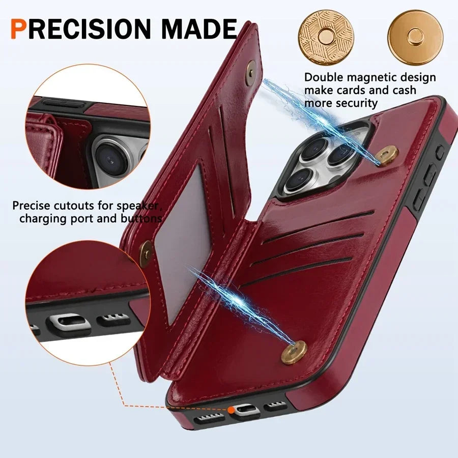 Magnetic Leather Case