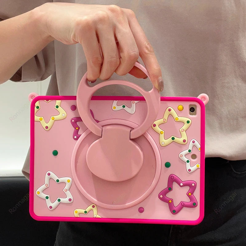 Funda con diseño de caballo de dibujos animados para iPad Pro 9.7 y Air 1 y 2