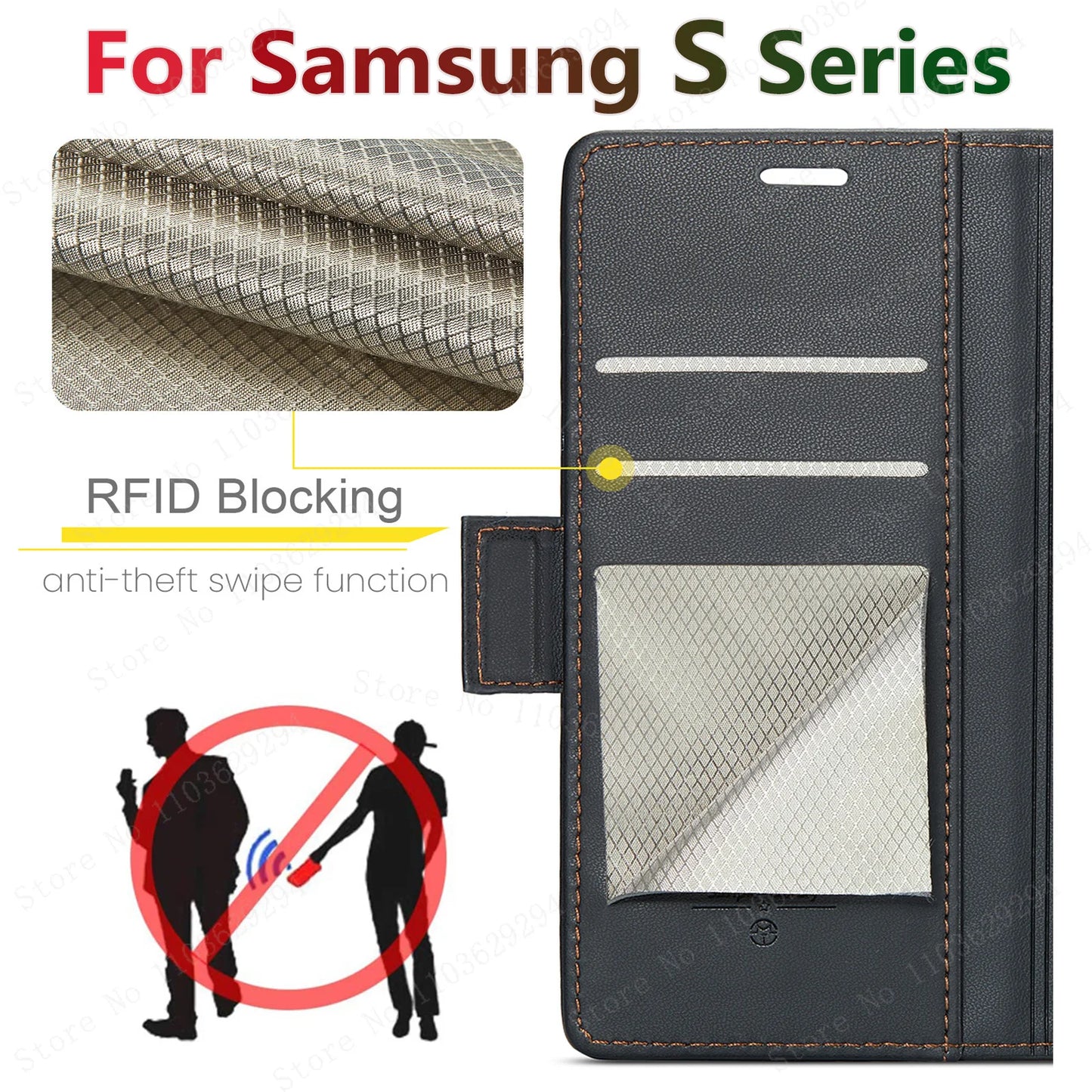 S24 Ultra Wallet Flip Cover