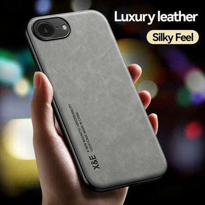 iPhone 16E Magnetic Leather Case