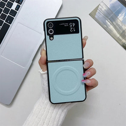 Funda de cuero Magsafe para Z Flip 6