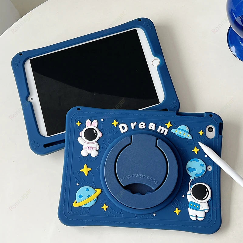 Funda con diseño de caballo de dibujos animados para iPad Pro 9.7 y Air 1 y 2