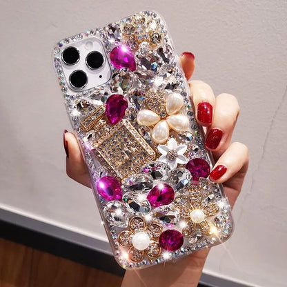 Estuche con diamantes de imitación para Note 10+