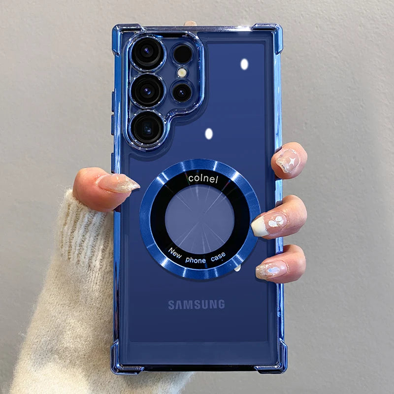 S24 Ultra Luxury Plating Magnetic