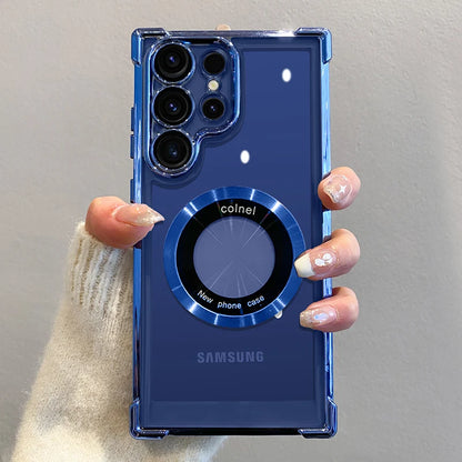 S24 Ultra Luxury Plating Magnetic