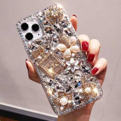 Estuche con diamantes de imitación para Note 10+