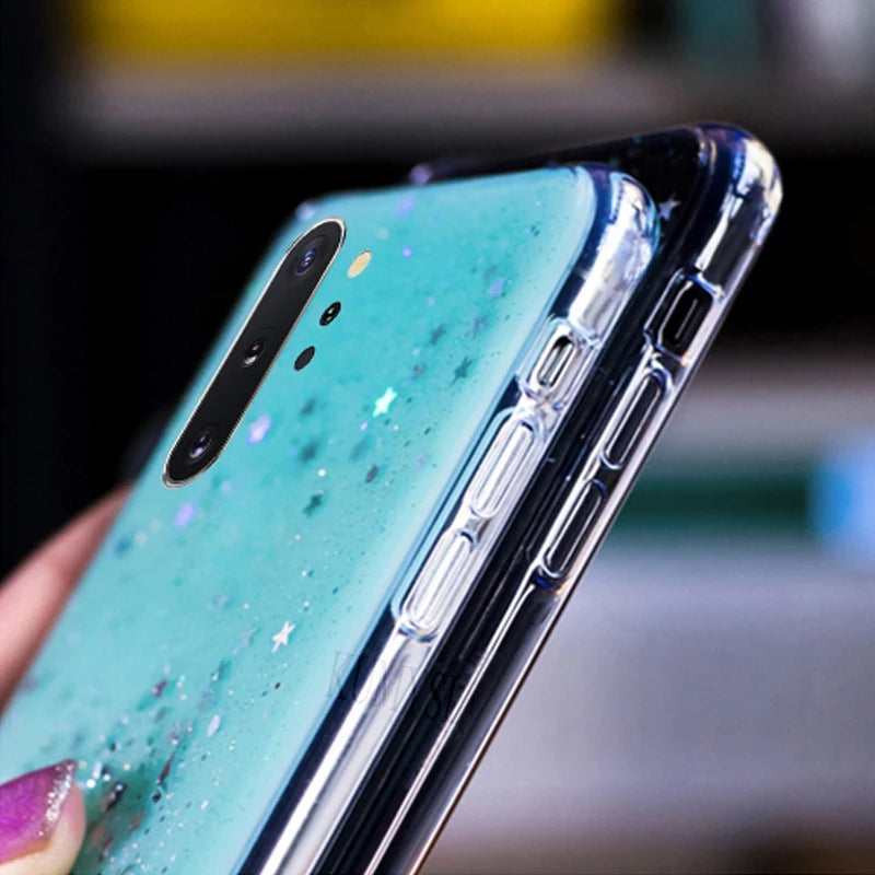 Funda trasera de silicona para Note 10+