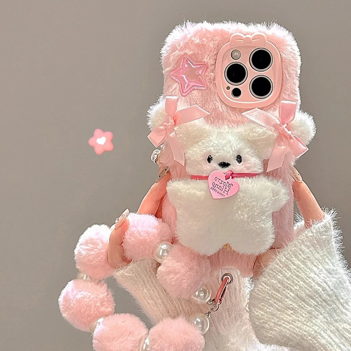 iPhone 13/12PM Pink Plush