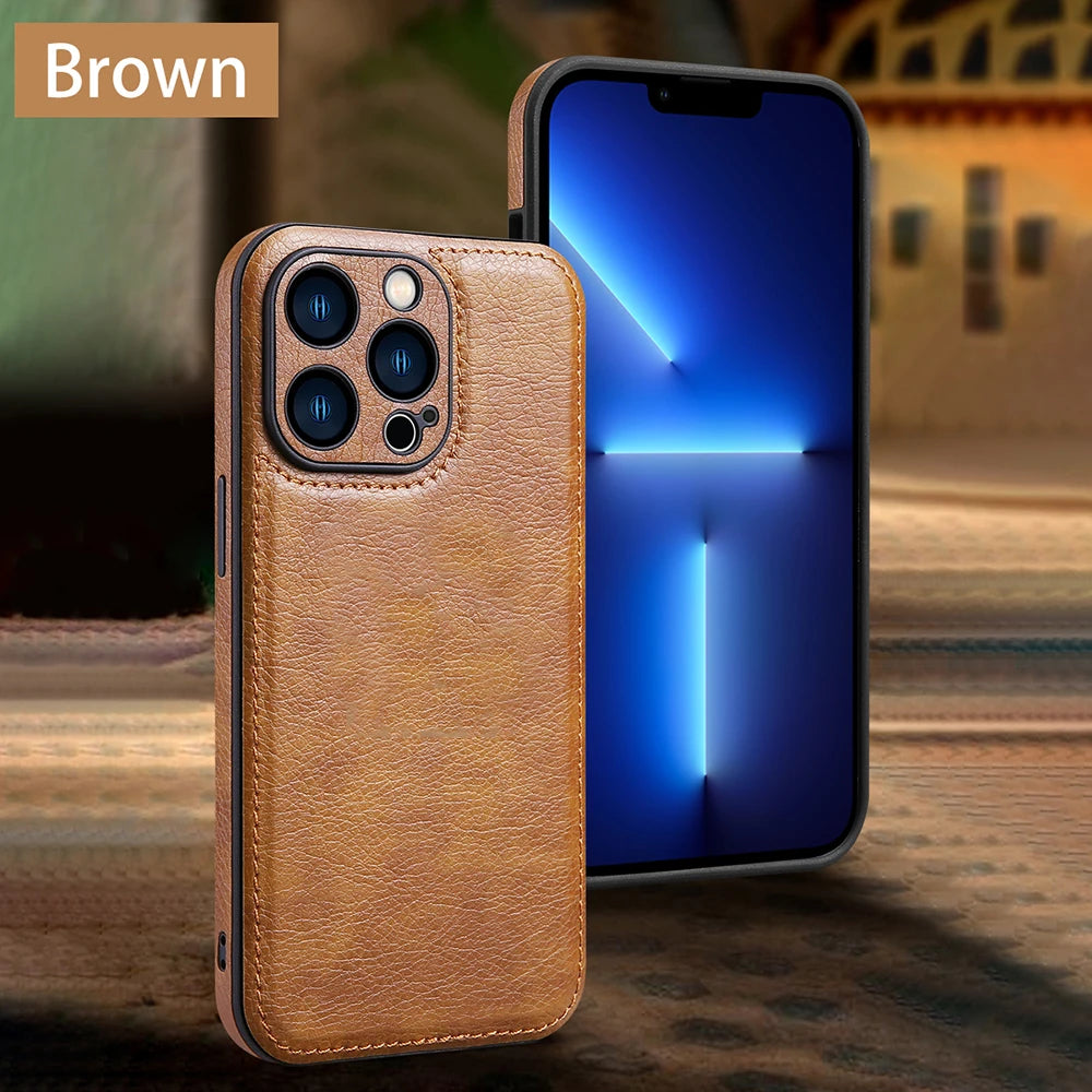 Funda de cuero suave para iPhone 11