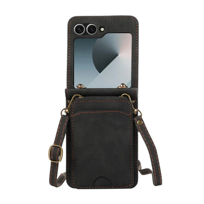 Cartera de cuero para Z Flip 5