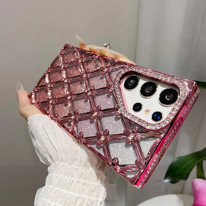 S23+ Flor de diamantes de imitación