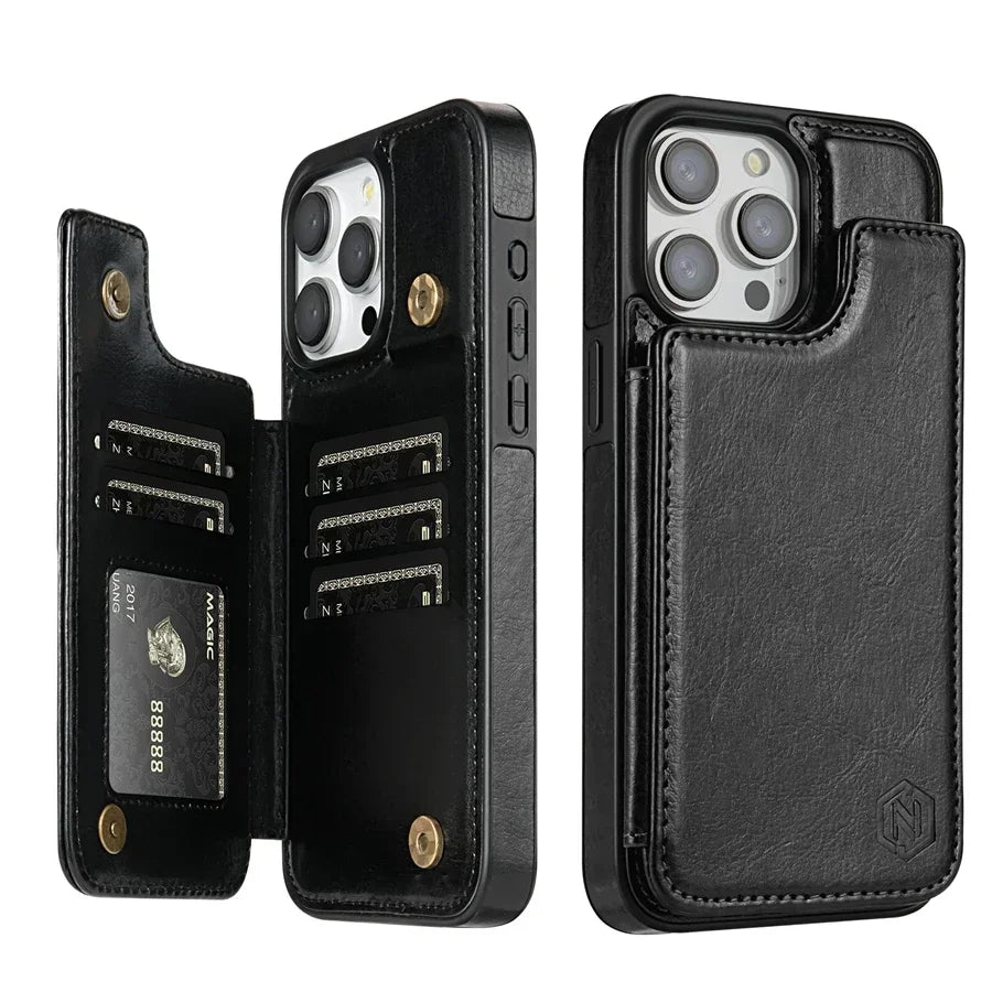Magnetic Leather Case