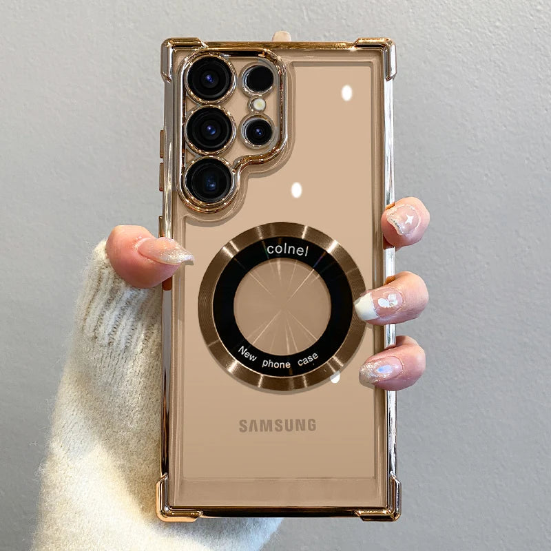 S24 Ultra Luxury Plating Magnetic